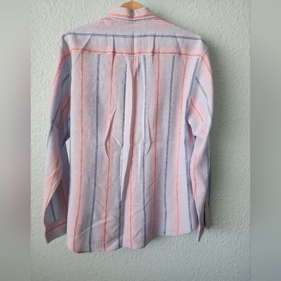 Tommy Bahama shirt linen blend long sleeve button down shirt - Picture 5 of 11